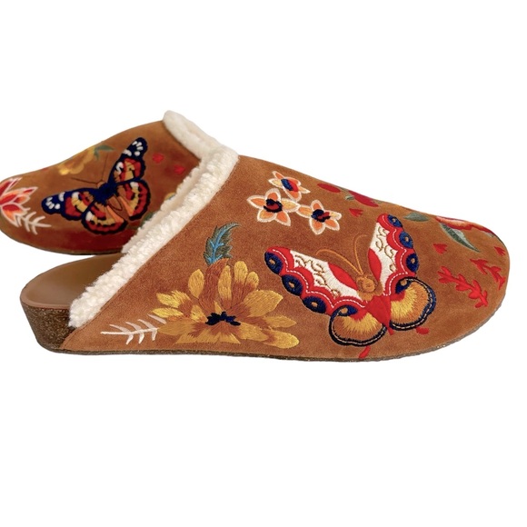 Johnny Was Multicolor Embroidered Mules - Picture 9 of 16